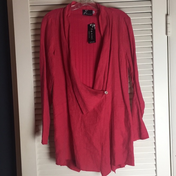 NWT Lagenlook Linen Jacket - Picture 7 of 8